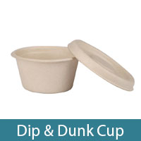 Dip and dunk container